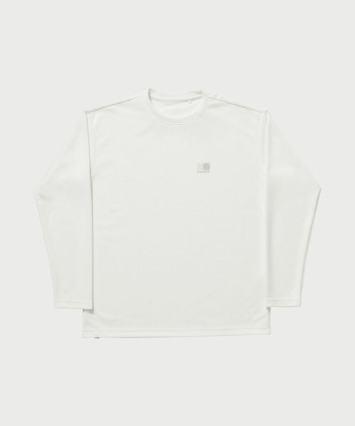 karrimor(カリマー)の「fluffy-dry L/S T OP(Tシャツ/カットソー・メンズ・ホワイト/ブラック・L/M/S/XS/XL)」の2枚目の写真