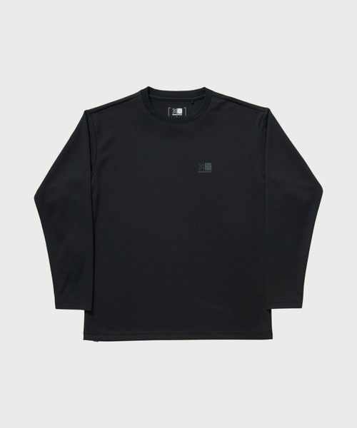 karrimor(カリマー)の「fluffy-dry L/S T OP(Tシャツ/カットソー・メンズ・ホワイト/ブラック・L/M/S/XS/XL)」の1枚目の写真