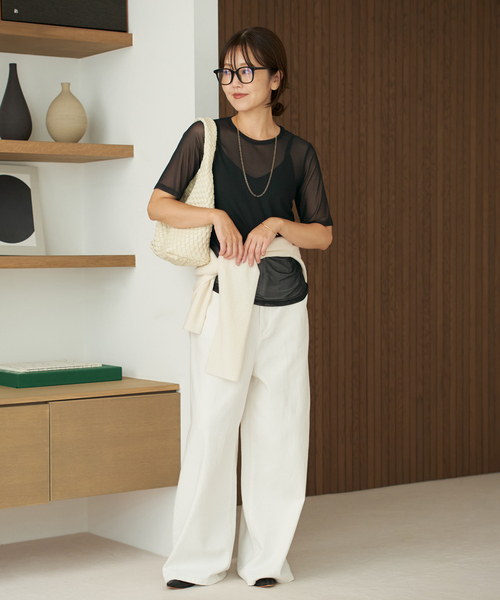 sheer mesh TEE（Tシャツ/カットソー）｜Plage（プラージュ）の