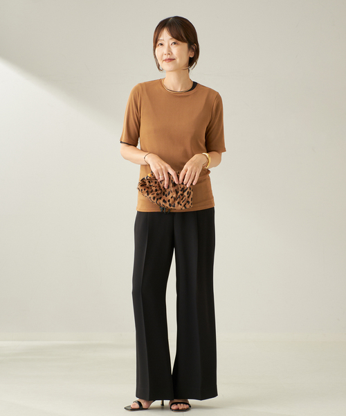 plage（プラージュ）の「sheer mesh TEE（Tシャツ/カットソー・レディース・ナチュラル/ブラック/ベージュ/キャメル・FREE）」の8枚目の写真