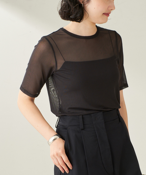 sheer mesh TEE（Tシャツ/カットソー）｜Plage（プラージュ）の