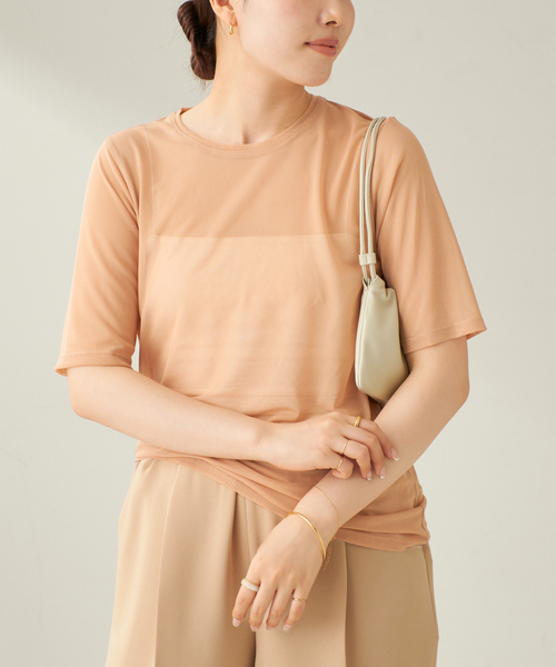 sheer mesh TEE（Tシャツ/カットソー）｜Plage（プラージュ）の