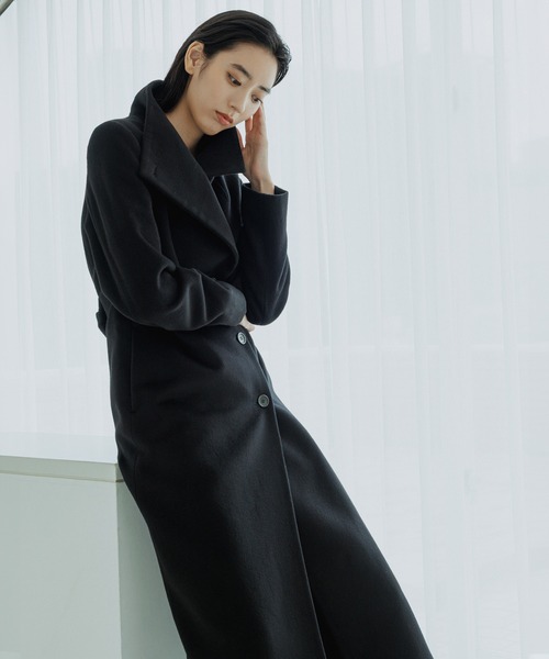 プレミアムカシミヤ ロングコート【逸品・マルチWAY】（ステンカラー