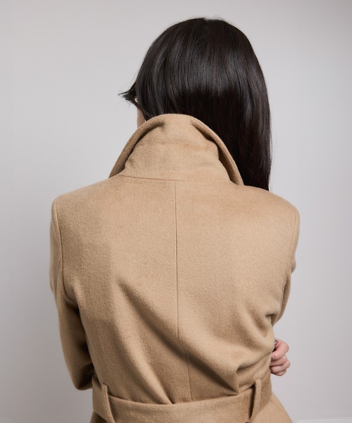 ROPE'(ロペ)の「プレミアムカシミヤ ロングコート【逸品・マルチWAY】【25AW】(ステンカラーコート・レディース・ブラック/ダークブラウン/キャメル/オフホワイト/ブラウン・36/38/40/34)」の15枚目の写真