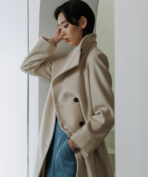 プレミアムカシミヤ ロングコート【逸品・マルチWAY】【25AW】（ステン