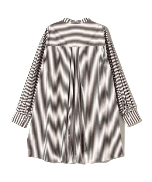 SHIPS(シップス)の「〈手洗い可能〉ストライプ バックタック チュニック シャツ(シャツ/ブラウス・レディース・ブラウン系・ONE SIZE)」の16枚目の写真