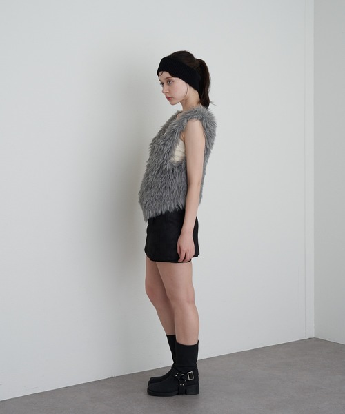 RAY CASSIN(レイカズン)の「ファーニットベスト(ニット/セーター・レディース・アイボリー/グレー/ブラウン・FREE)」の22枚目の写真