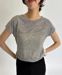 FUULLY STUDIO（フーリィーステューディオ）の「シアーフレンチスリーブTEE（Tシャツ/カットソー）」