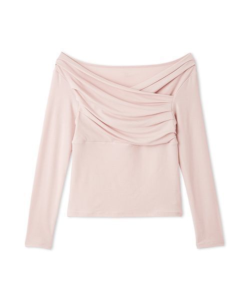 USAGI ONLINE・ZOZO限定】ギャザーオフショルカットソー（Tシャツ