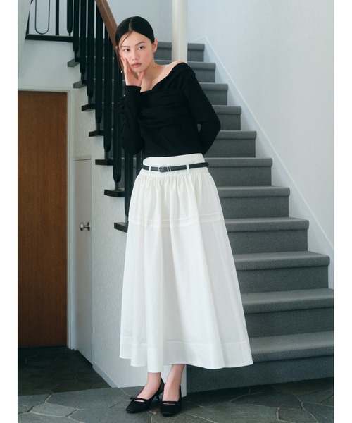 Number_i♡未確認領域風お洋服 USAGI ONLINE・ZOZO限定】ギャザーオフショルカットソー(T