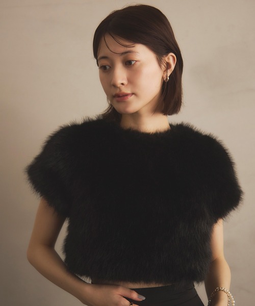EIMY ISTOIRE（エイミーイストワール）の「ファートップス（その他トップス・レディース・ベージュ/アイボリー/ブラック・F）」の8枚目の写真