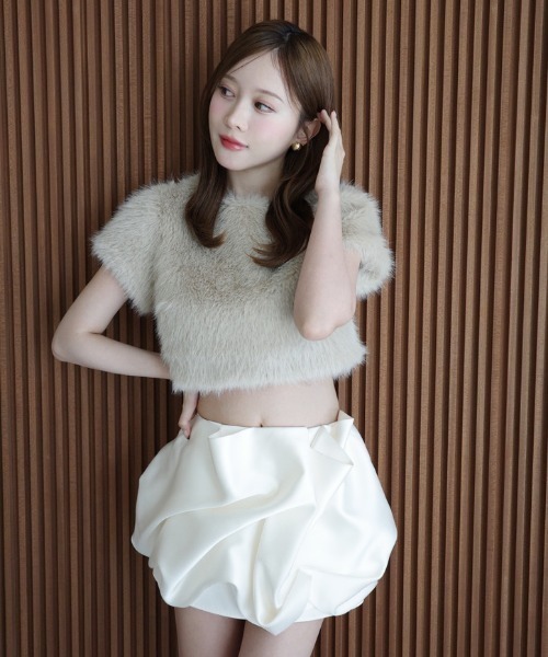 メゾンドルチェ　フィオーレトップス　ホワイト　アイボリー　美品 EIMY ISTOIRE（エイミーイストワール）の「ファートップス（その他