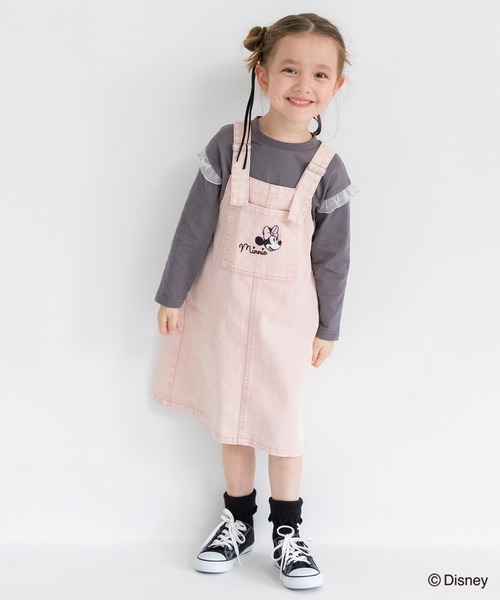 Disney(ディズニー)の「【Disney/ディズニー】ジャンパースカート(ジャンパースカート・キッズ・アイボリー/ピンク・130/120/100/110/90)」の3枚目の写真