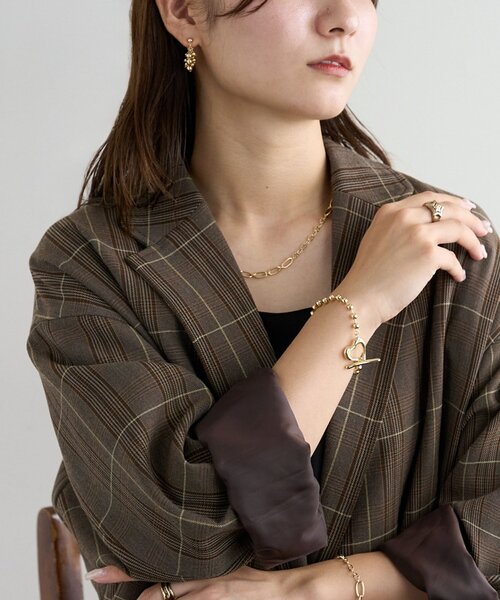 DISCOAT（ディスコート）の「【GOLDY】ハートマンテルブレスレット（ブレスレット・レディース・シルバー/ゴールド・FREE）」の2枚目の写真