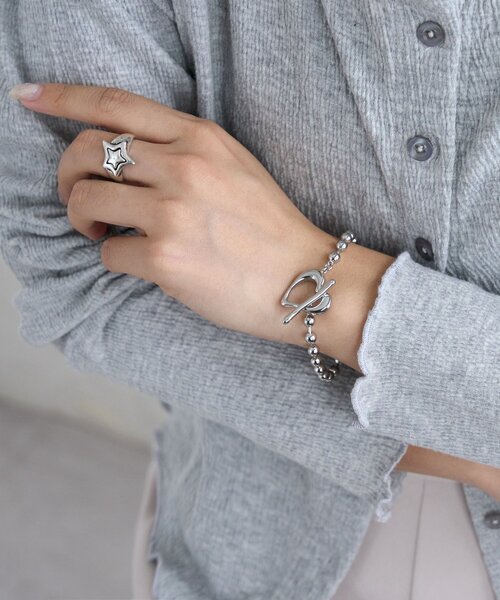 DISCOAT（ディスコート）の「【GOLDY】ハートマンテルブレスレット（ブレスレット・レディース・シルバー/ゴールド・FREE）」の3枚目の写真