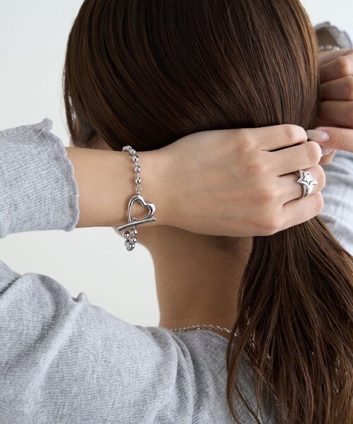 DISCOAT（ディスコート）の「【GOLDY】ハートマンテルブレスレット（ブレスレット・レディース・シルバー/ゴールド・FREE）」の4枚目の写真