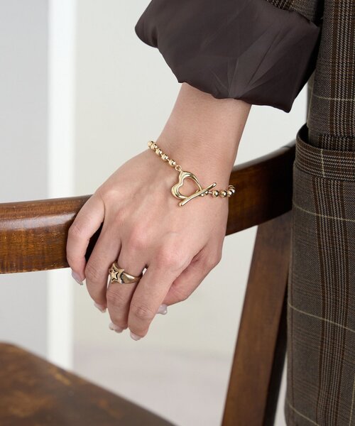 DISCOAT（ディスコート）の「【GOLDY】ハートマンテルブレスレット（ブレスレット・レディース・シルバー/ゴールド・FREE）」の6枚目の写真