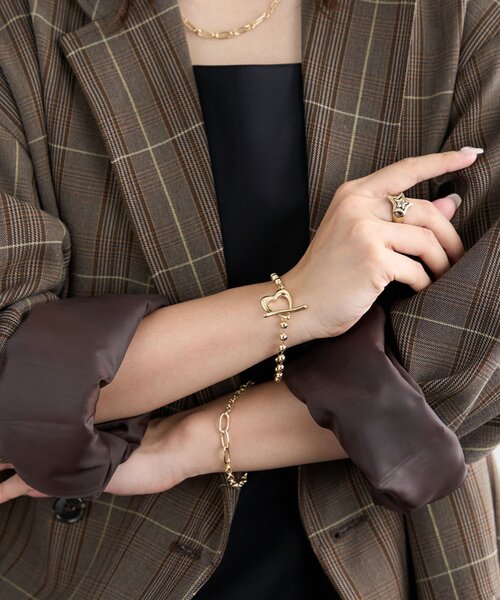 DISCOAT（ディスコート）の「【GOLDY】ハートマンテルブレスレット（ブレスレット・レディース・シルバー/ゴールド・FREE）」の7枚目の写真