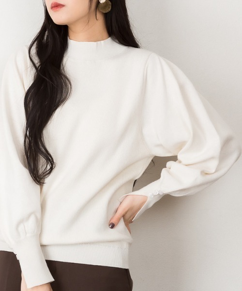 セール】ハイネックバルーンスリーブセーター（ニット/セーター）｜RCD