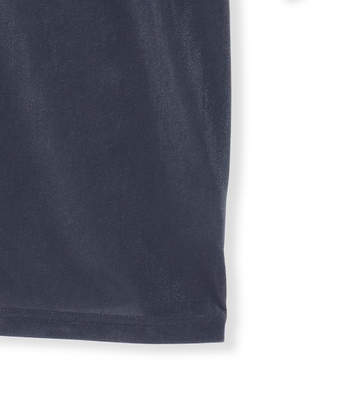 QUEENS COURT(クイーンズコート)の「シアーベロアセンターシームプルオーバー≪手洗い可能≫(Tシャツ/カットソー・レディース・ブラック/オフホワイト/ブルー・M)」の5枚目の写真