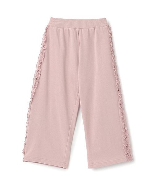 Lycee mine（リセマイン）の「【毛玉バイバイ裏毛】サイドフリルワイドシルエットスウェットパンツ（その他パンツ・キッズ・ライトピンク/ブルーグレー/オートミール/ラベンダー/トップグレー・130cm/140cm/100cm/110cm/120cm）」の7枚目の写真