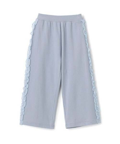 Lycee mine（リセマイン）の「【毛玉バイバイ裏毛】サイドフリルワイドシルエットスウェットパンツ（その他パンツ・キッズ・ライトピンク/ブルーグレー/オートミール/ラベンダー/トップグレー・130cm/140cm/100cm/110cm/120cm）」の8枚目の写真