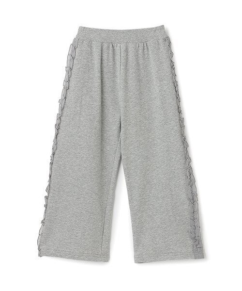 Lycee mine（リセマイン）の「【毛玉バイバイ裏毛】サイドフリルワイドシルエットスウェットパンツ（その他パンツ・キッズ・ライトピンク/ブルーグレー/オートミール/ラベンダー/トップグレー・130cm/140cm/100cm/110cm/120cm）」の10枚目の写真