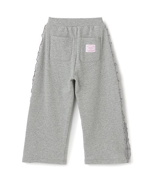 Lycee mine（リセマイン）の「【毛玉バイバイ裏毛】サイドフリルワイドシルエットスウェットパンツ（その他パンツ・キッズ・ライトピンク/ブルーグレー/オートミール/ラベンダー/トップグレー・130cm/140cm/100cm/110cm/120cm）」の11枚目の写真