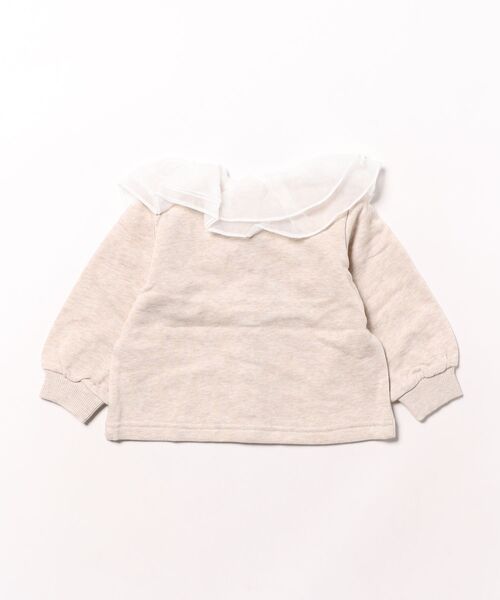 maarook(マルーク)の「裏毛フリル衿カーディガン(カーディガン/ボレロ・キッズ・ブラック/オートミール・80cm/90cm/110cm/100cm/120cm/130cm)」の3枚目の写真