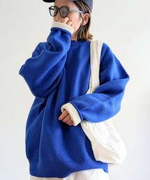 レディースのニット/セーター（ブルー・ネイビー/青色系）ファッション