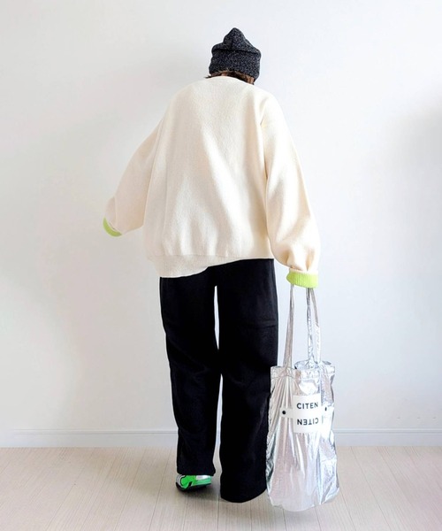 notch.（ノッチ）の「【notch. by yui】バイカラージャガードニット 2025 A/W（ニット/セーター・レディース・オフホワイト/グレー/ブルー/レッド・M）」の18枚目の写真