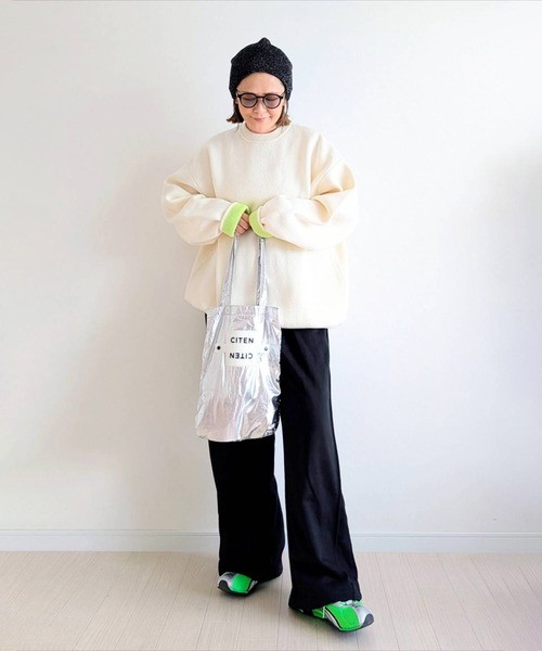 notch.（ノッチ）の「【notch. by yui】バイカラージャガードニット 2025 A/W（ニット/セーター・レディース・オフホワイト/グレー/ブルー/レッド・M）」の16枚目の写真