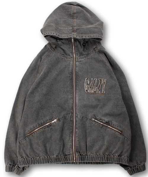 A'GEM/9 × .kom 『GALFY/ガルフィー』 ぐるグニャデニムパーカー