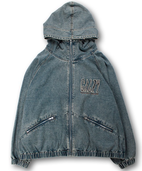 A'GEM/9 × .kom 『GALFY/ガルフィー』 ぐるグニャデニムパーカー