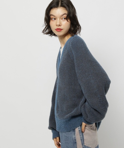 niko and...（ニコアンド）の「リバーシブルジップカーディガン（カーディガン/ボレロ・レディース・チャコール/アイボリー/ブルー/イエロー・FREE）」の7枚目の写真