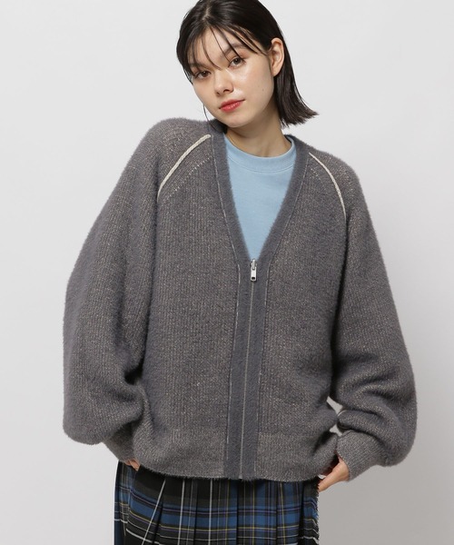 niko and...（ニコアンド）の「リバーシブルジップカーディガン（カーディガン/ボレロ・レディース・チャコール/アイボリー/ブルー/イエロー・FREE）」の13枚目の写真