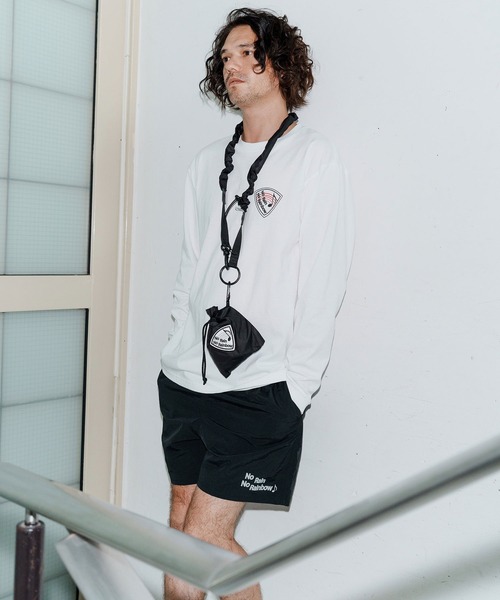 No Rain No Rainbow(ノーレインノーレインボー)の「mp14088-shrink nylon shorts ナイロンショートパンツ(NR25W-29)(その他パンツ・メンズ・ブラック/オリーブ/ベージュ系その他・S/M/L/XL)」の7枚目の写真