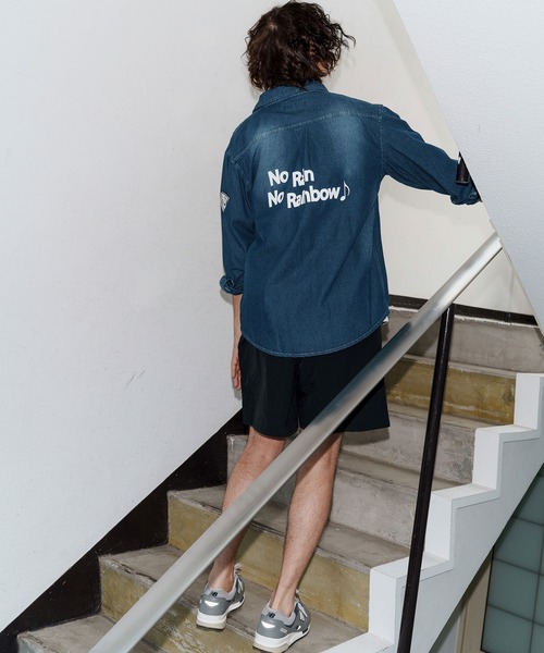 No Rain No Rainbow(ノーレインノーレインボー)の「mp14088-shrink nylon shorts ナイロンショートパンツ(NR25W-29)(その他パンツ・メンズ・ブラック/オリーブ/ベージュ系その他・S/M/L/XL)」の9枚目の写真
