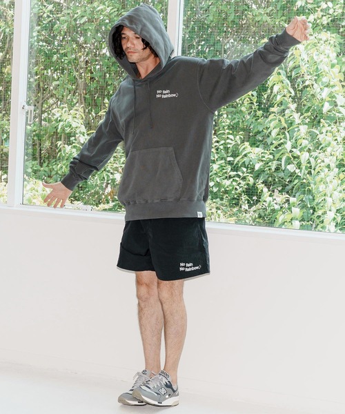 No Rain No Rainbow(ノーレインノーレインボー)の「mp14088-shrink nylon shorts ナイロンショートパンツ(NR25W-29)(その他パンツ・メンズ・ブラック/オリーブ/ベージュ系その他・S/M/L/XL)」の11枚目の写真