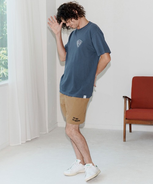 No Rain No Rainbow(ノーレインノーレインボー)の「mp14088-shrink nylon shorts ナイロンショートパンツ(NR25W-29)(その他パンツ・メンズ・ブラック/オリーブ/ベージュ系その他・S/M/L/XL)」の15枚目の写真