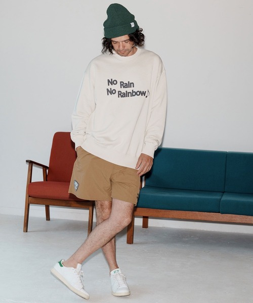 No Rain No Rainbow(ノーレインノーレインボー)の「mp14088-shrink nylon shorts ナイロンショートパンツ(NR25W-29)(その他パンツ・メンズ・ブラック/オリーブ/ベージュ系その他・S/M/L/XL)」の18枚目の写真