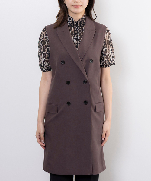 NARACAMICIE（ナラカミーチェ）の「【NARACAMICIE】ダブルジレ（その他アウター・レディース・ブラウン・M）」の6枚目の写真