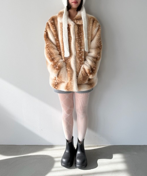 SANSeLF（サンセルフ）の「【SANSeLF】 ボリュームソールラウンドショートブーツ sas25a025（ブーツ・レディース・アイボリー/ブラック・S/M/L）」の10枚目の写真