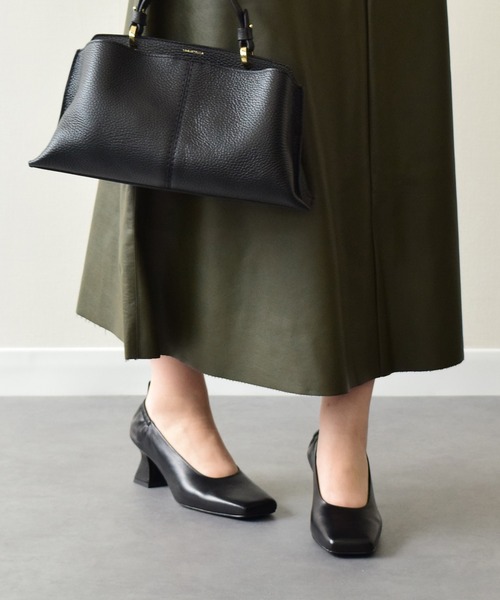 FABIO RUSCONI（ファビオルスコーニ）の「【FABIO RUSCONI】スクエアトウセンターシームパンプス(F51017)（パンプス・レディース・ブラック系その他/ダークブラウン/ブラック・38/37/36/39/35）」の10枚目の写真