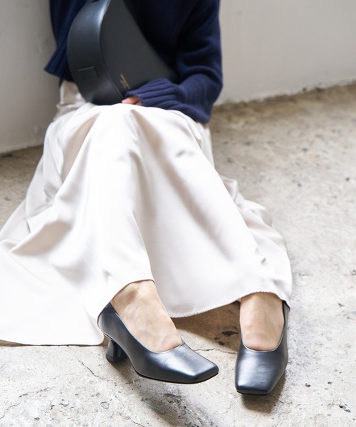 FABIO RUSCONI（ファビオルスコーニ）の「【FABIO RUSCONI】スクエアトウセンターシームパンプス(F51017)（パンプス・レディース・ブラック系その他/ダークブラウン/ブラック・38/37/36/39/35）」の8枚目の写真