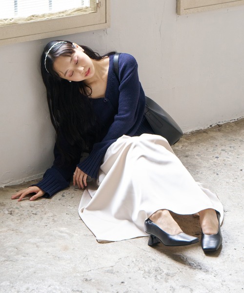 FABIO RUSCONI（ファビオルスコーニ）の「【FABIO RUSCONI】スクエアトウセンターシームパンプス(F51017)（パンプス・レディース・ブラック系その他/ダークブラウン/ブラック・38/37/36/39/35）」の9枚目の写真