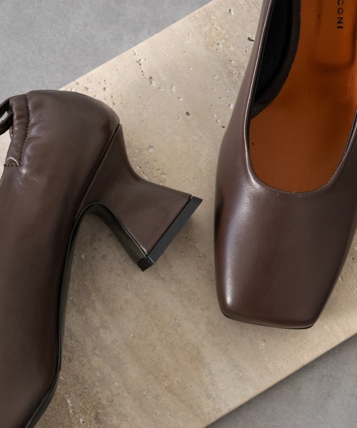 FABIO RUSCONI（ファビオルスコーニ）の「【FABIO RUSCONI】スクエアトウセンターシームパンプス(F51017)（パンプス・レディース・ブラック系その他/ダークブラウン/ブラック・38/37/36/39/35）」の14枚目の写真