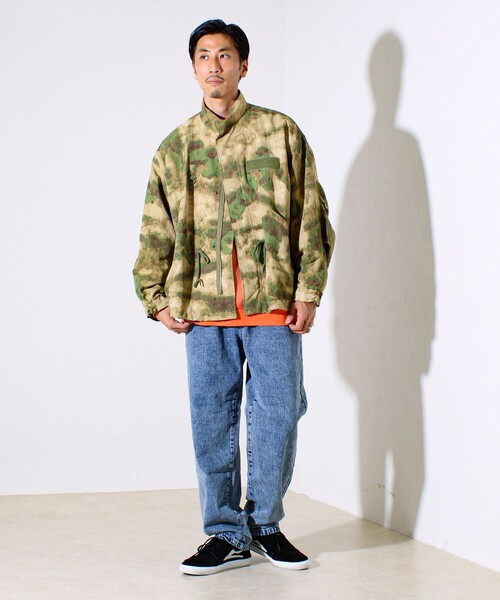 GLOSTER（グロスター）の「【シーズンレス/UNISEX】ケミカルウォッシュ ワイドデニムイージーパンツ（デニムパンツ・メンズ・ライトグレー/ブラック/ブルー系その他/ブルー系その他2・M/L/XL）」の5枚目の写真