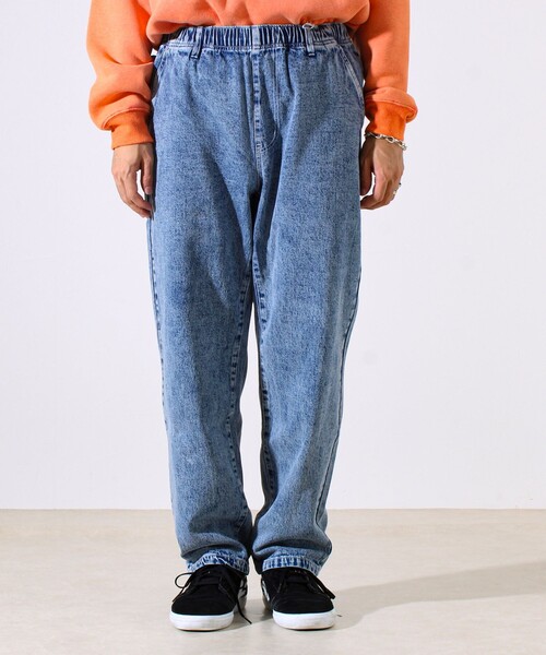 GLOSTER（グロスター）の「【シーズンレス/UNISEX】ケミカルウォッシュ ワイドデニムイージーパンツ（デニムパンツ・メンズ・ライトグレー/ブラック/ブルー系その他/ブルー系その他2・M/L/XL）」の13枚目の写真