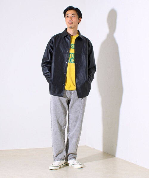 GLOSTER（グロスター）の「【シーズンレス/UNISEX】ケミカルウォッシュ ワイドデニムイージーパンツ（デニムパンツ・メンズ・ライトグレー/ブラック/ブルー系その他/ブルー系その他2・M/L/XL）」の22枚目の写真